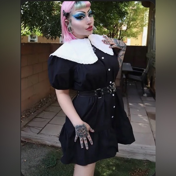 XL Forest Ink Lola Babydoll Dress - Picture 3 of 3